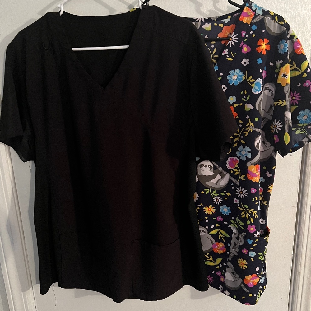 XL scrub tops